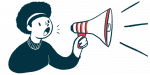 ReS3-T | Dravet Syndrome News | Epilepsy | illustration of woman with megaphone