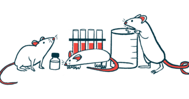 Mice cluster around lab equipment in this illustration.