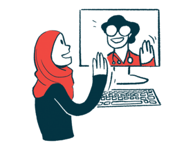 telehealth | Rare Disease Day 2022 | illustration of doctor and patient in video appointment